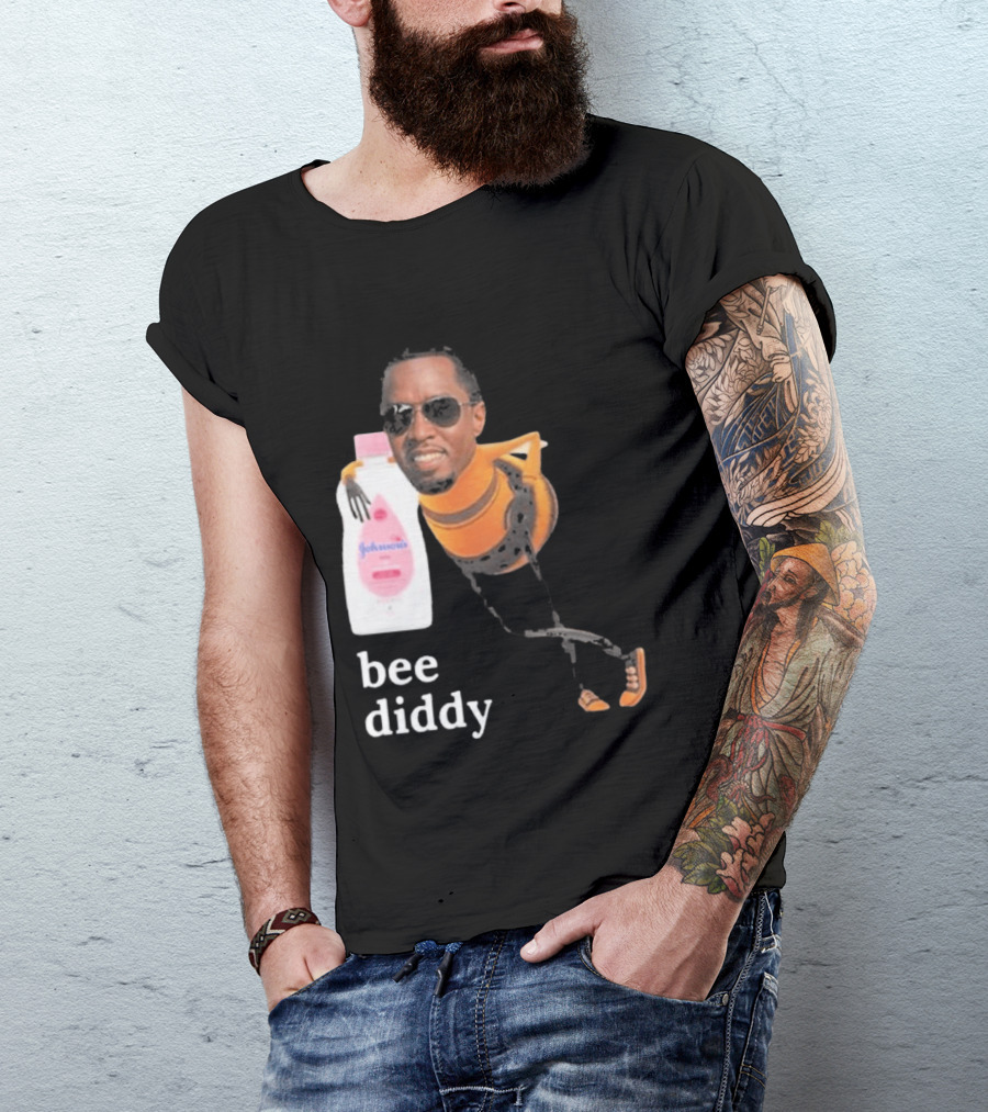 Bee Diddy Sean Combs Baby Oil Johnson's T-Shirt