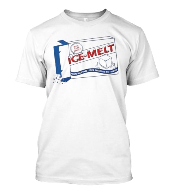 Salt Box Ice Melt Fight Back Hard 100% Effective On Fascism T-Shirt