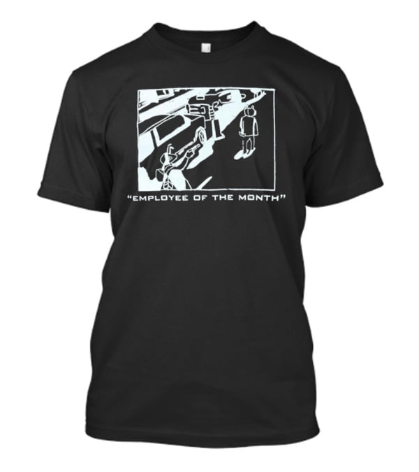 Employee Of The Month Comic Style Action Scene T-Shirt