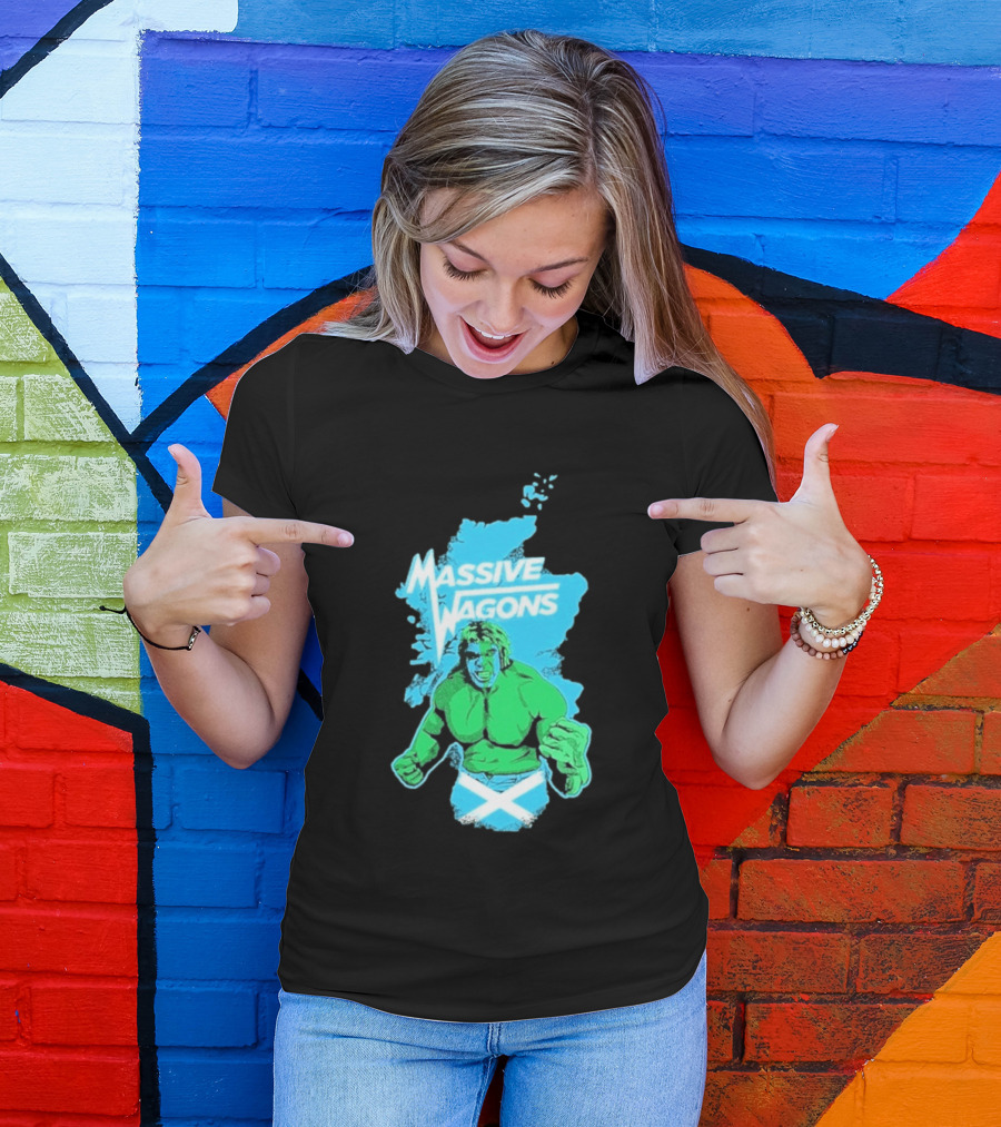 Massive Wagons Hulk Scotland With Map T-Shirt