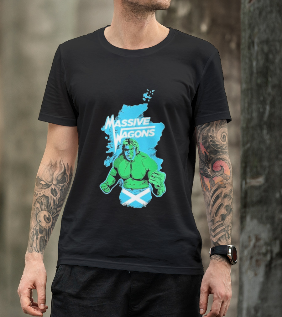 Massive Wagons Hulk Scotland With Map T-Shirt