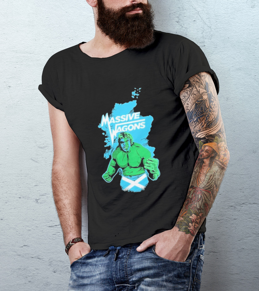 Massive Wagons Hulk Scotland With Map T-Shirt
