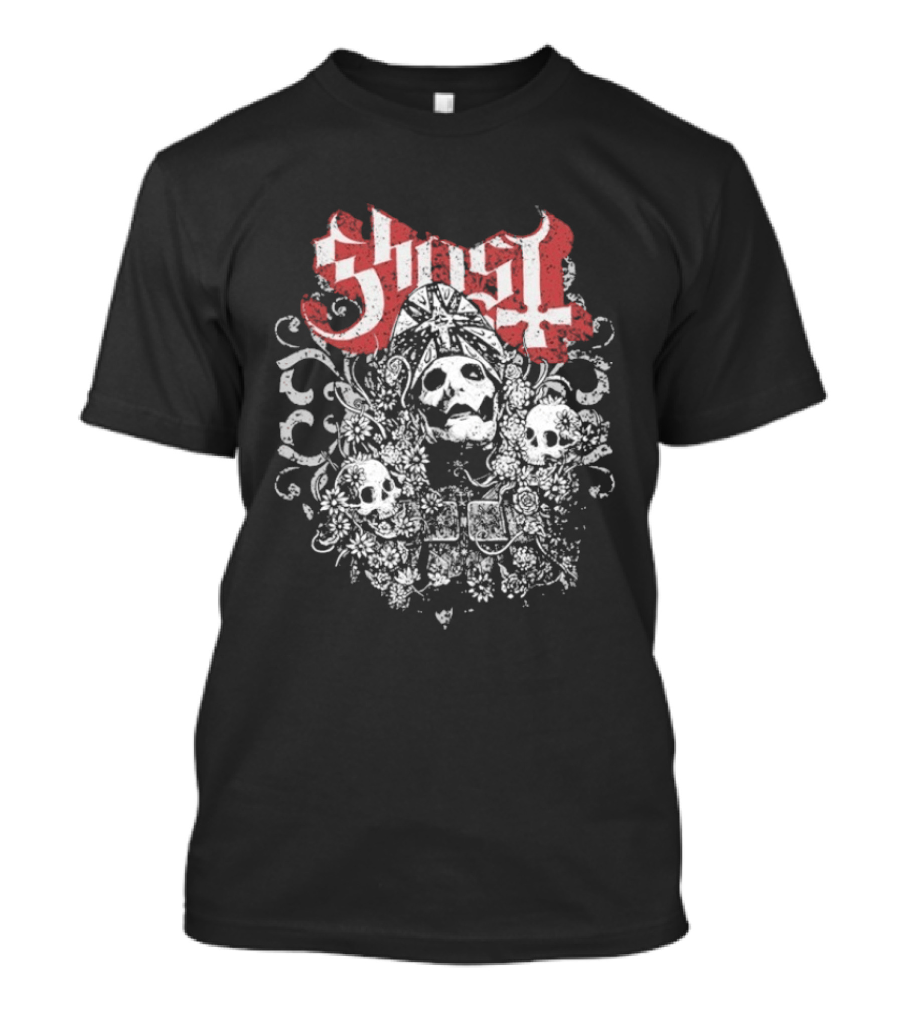 Ghost Papa Emeritus Skull Faces T-Shirt