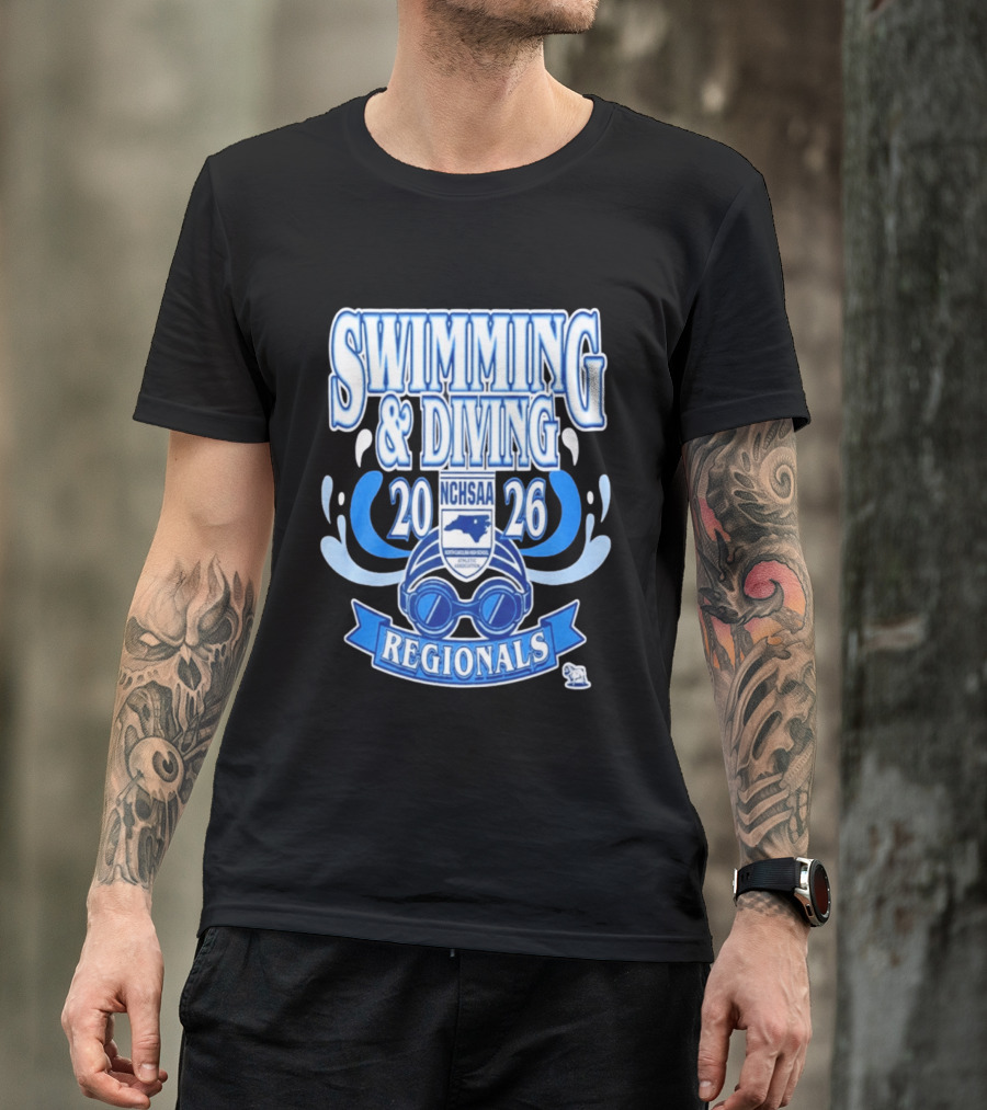 NCHSAA Swimming & Diving Regionals 2026 Competition Event T-Shirt