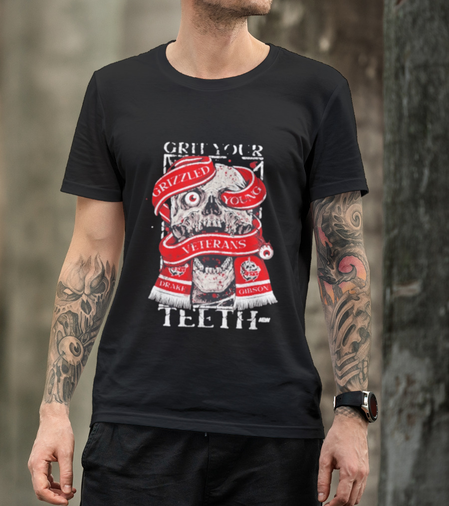 Grizzled Young Veterans Grit Your Teeth Drake Gibson T-Shirt