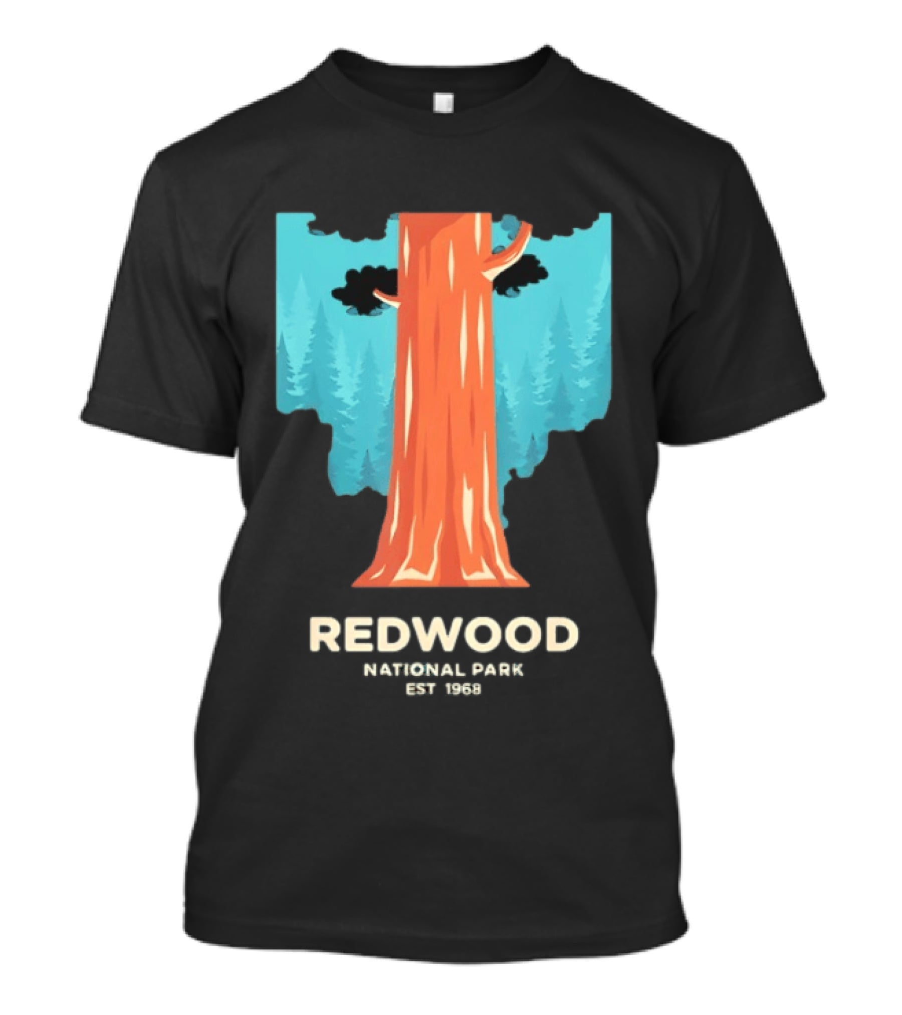 Redwood National Park Est 1968 Tree T-Shirt
