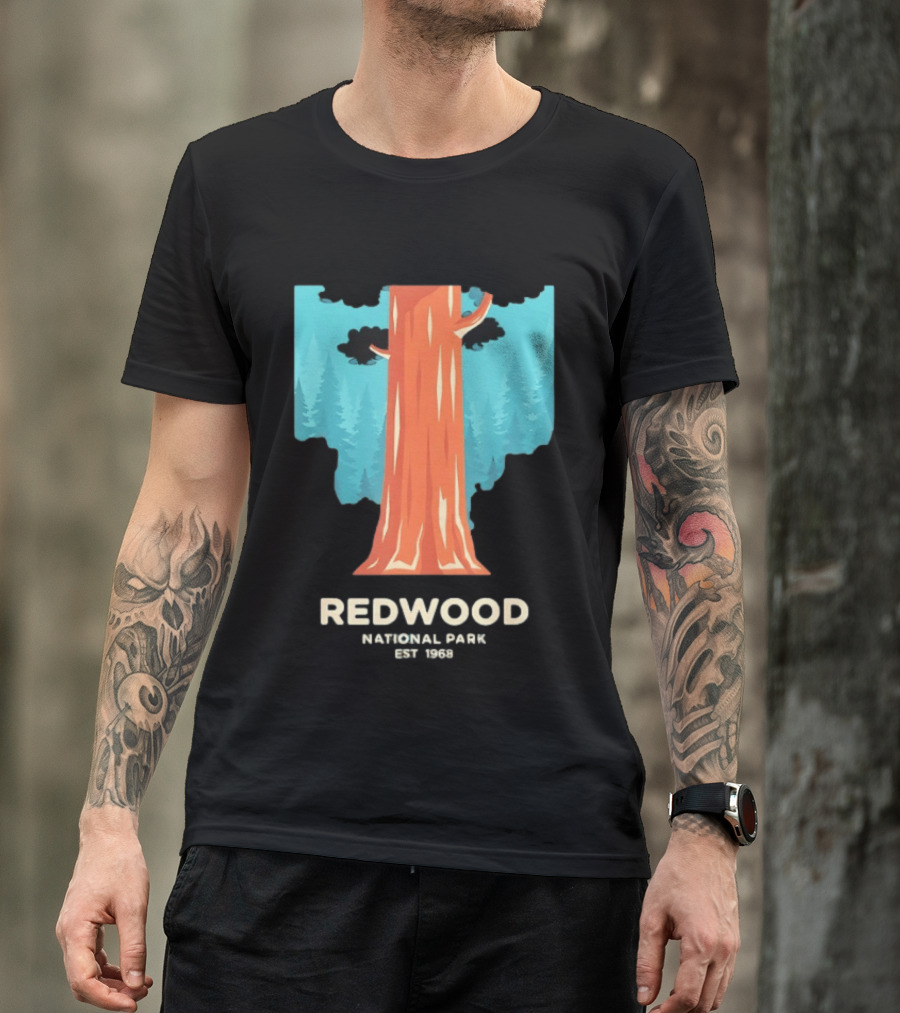 Redwood National Park Est 1968 Tree T-Shirt