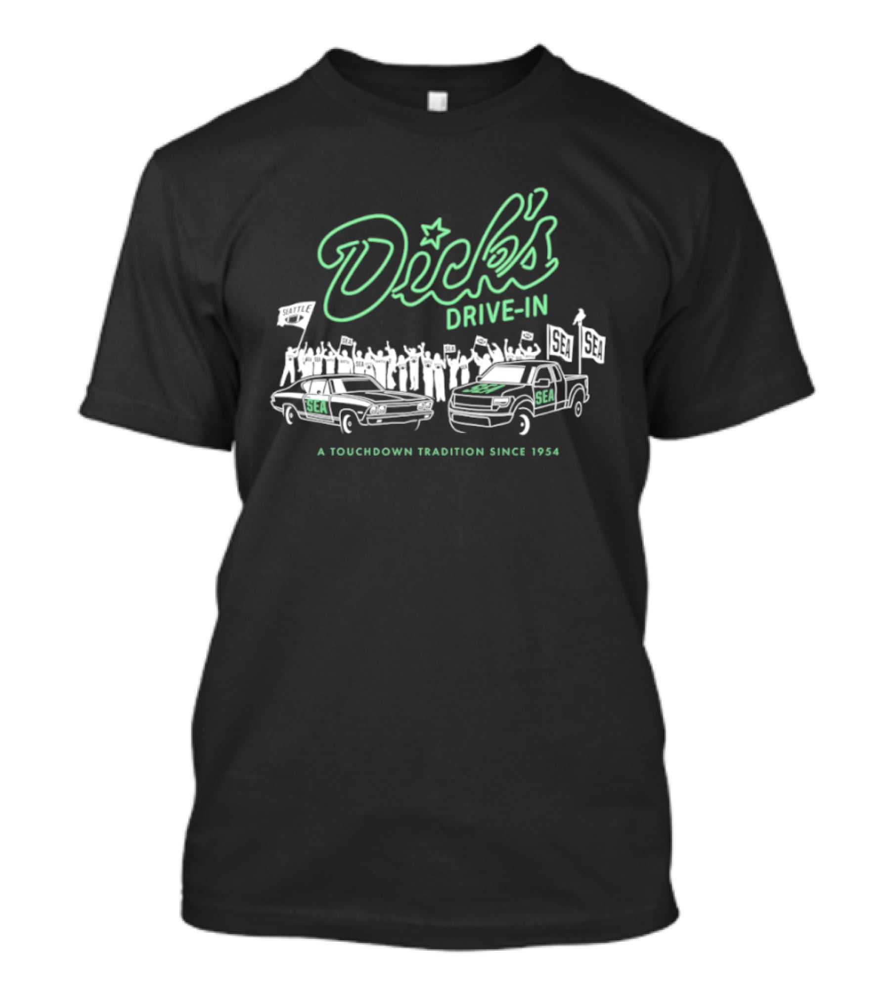 Dick's Drive In Seattle Seahawks Touchdown Tradition Since 1954 T-Shirt