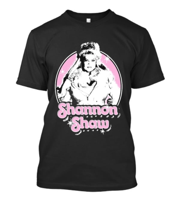 Shannon Shaw Fur Coat Glamour Pink Starry T-Shirt