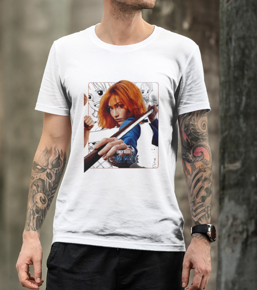 One Piece Live Action Emily Rudd As Nami Grand Line Adventure T-Shirt