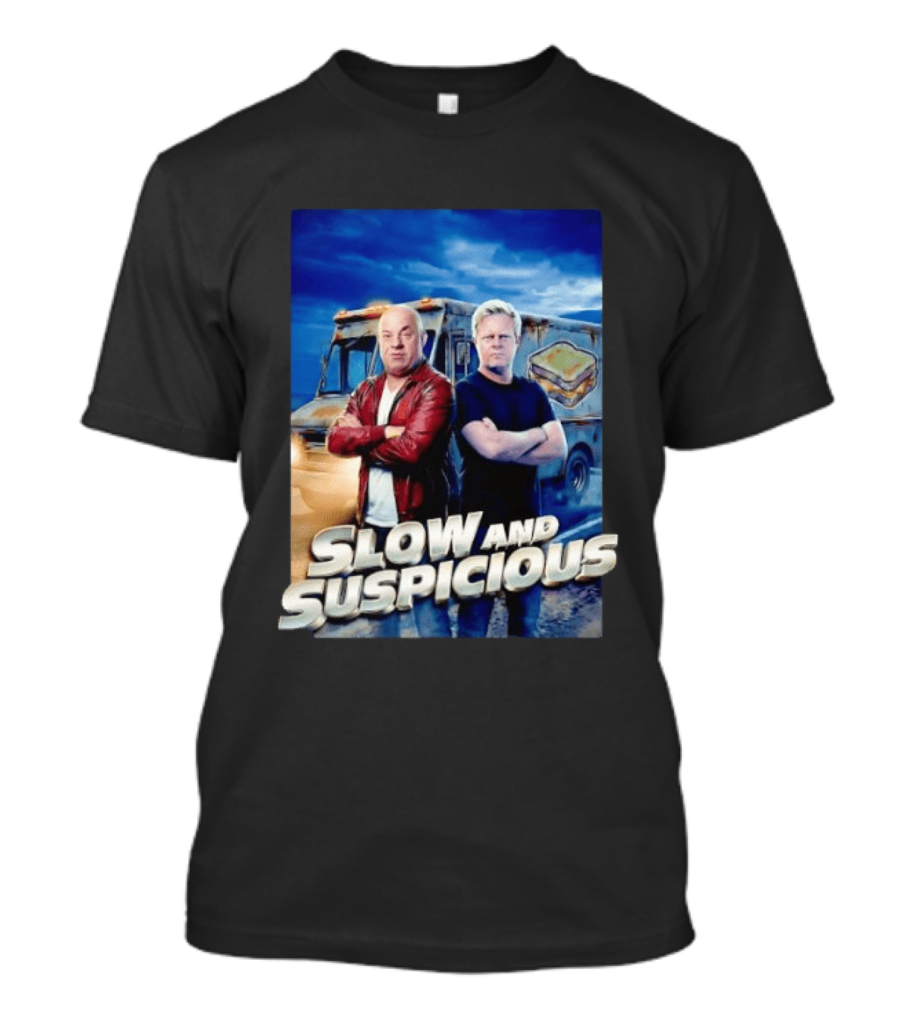 Slow And Suspicious Food Truck Crossover Duo T-Shirt