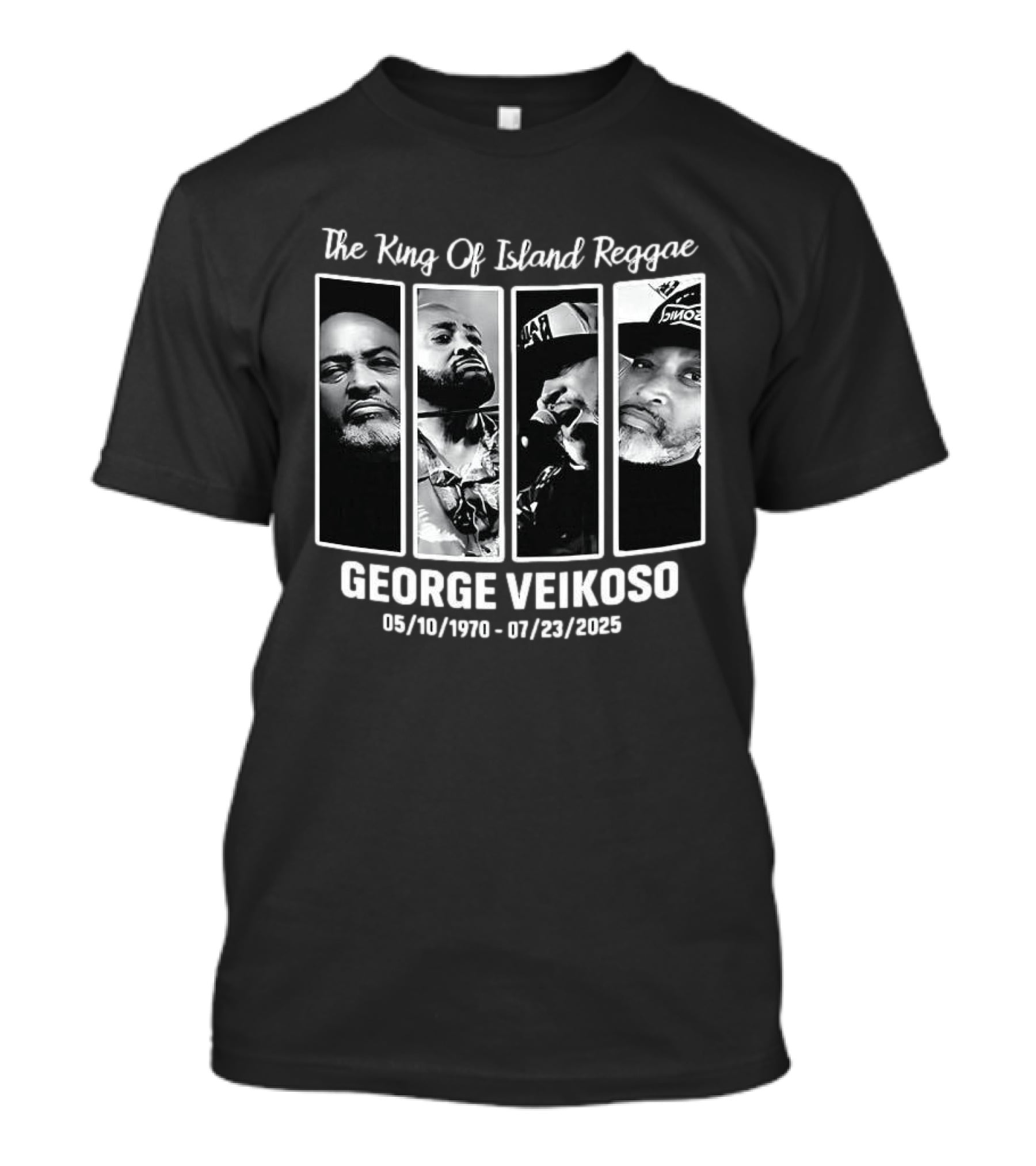 The King Of Island Reggae George Veikoso 1970 2025 T-Shirt
