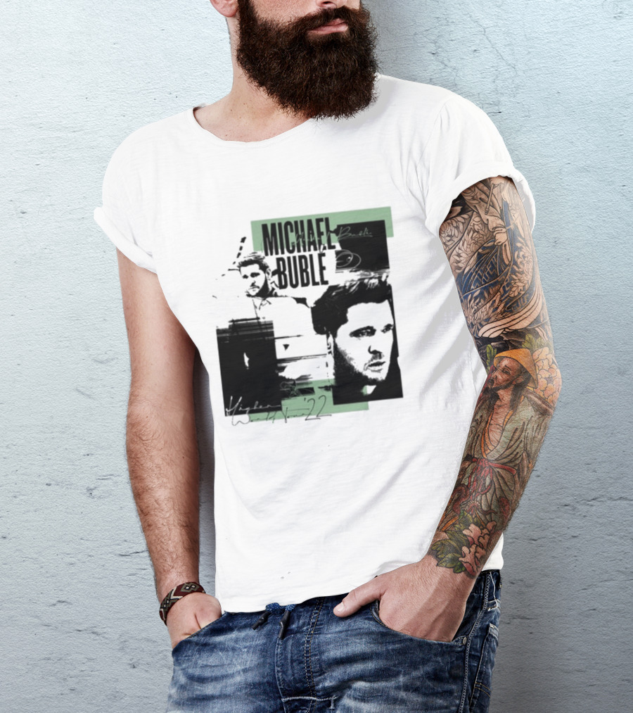 Michael Buble Higher Photo Collage 2022 T-Shirt