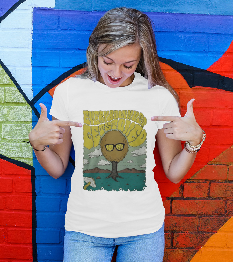 Everybody Must Get Stoned Bob Dylan Psychedelic Mushroom T-Shirt