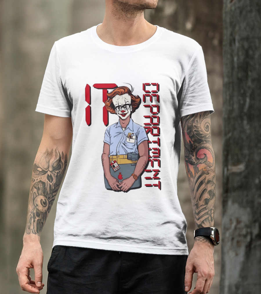 Pennywise IT Department Nerd Humor T-Shirt