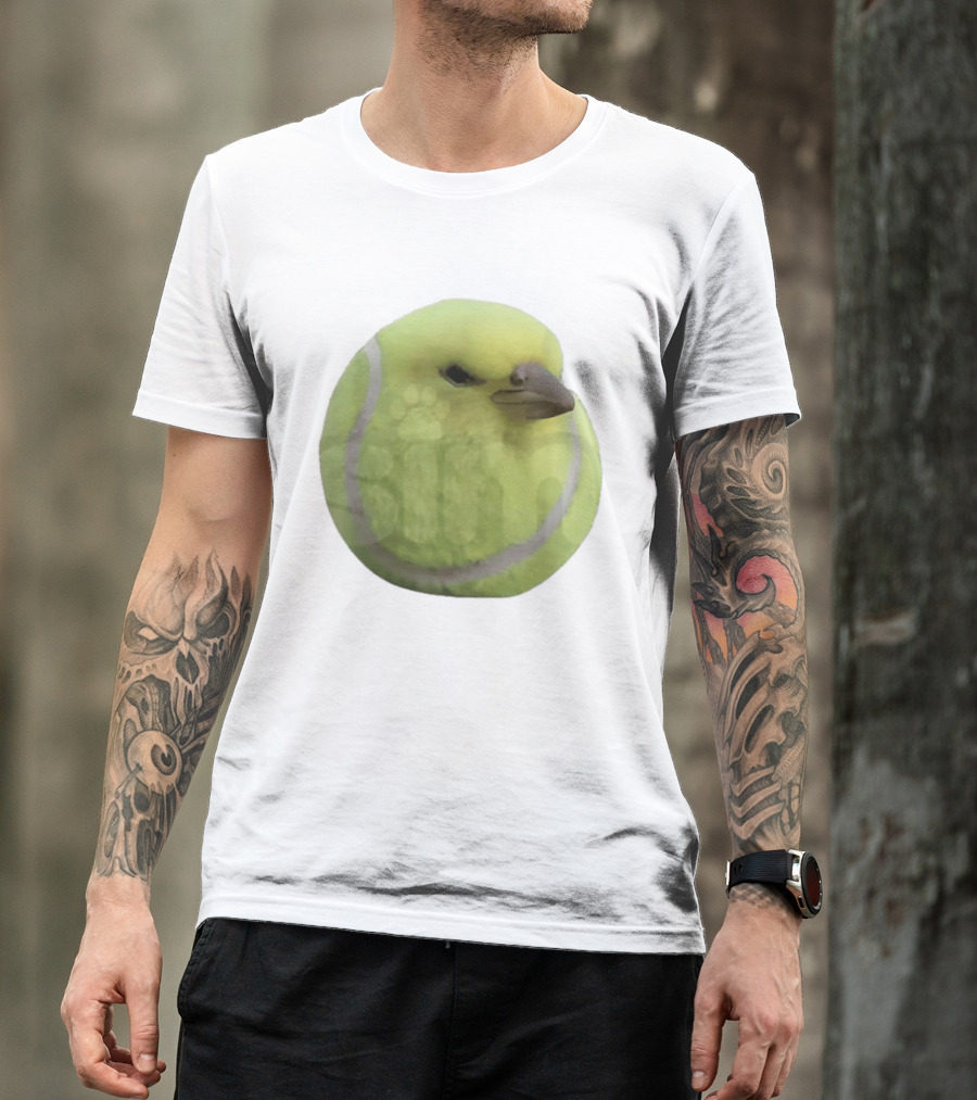 Silly Tennis Ball Bird Meme T-Shirt