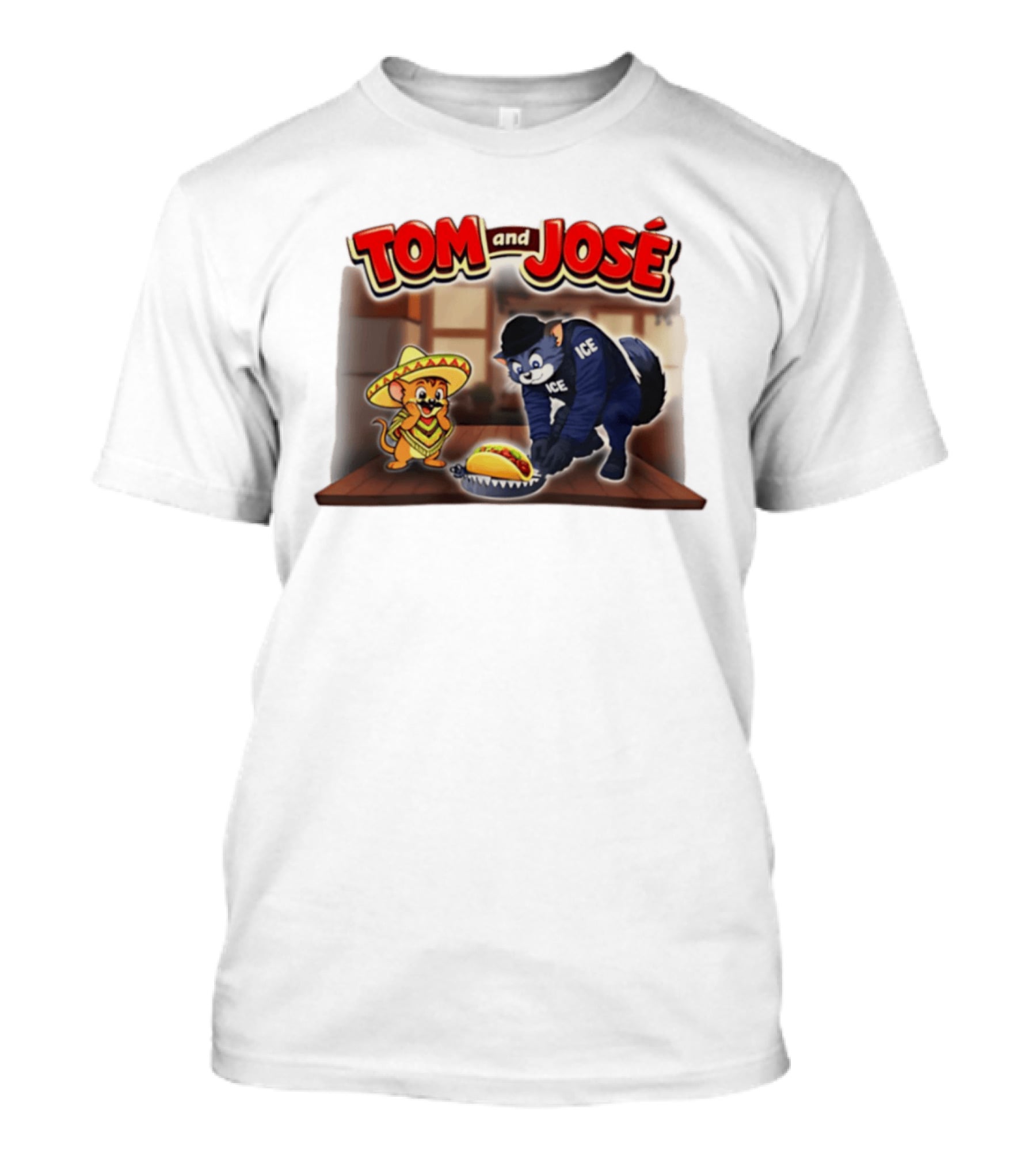 Tom And José Taco Humor Ice T-Shirt