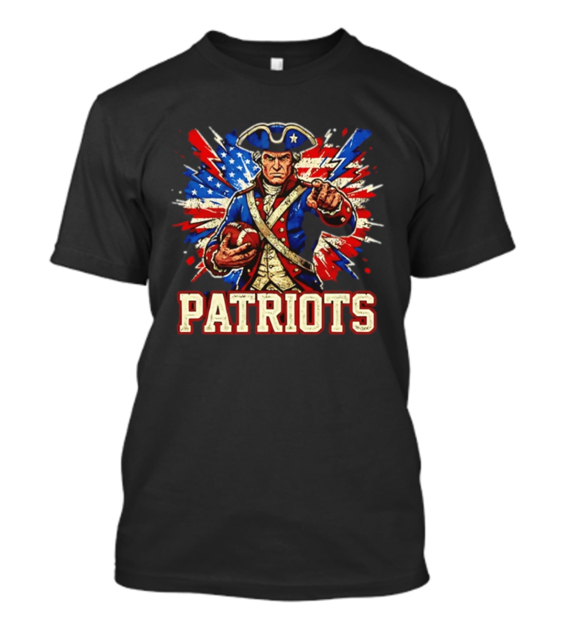 Patriots Revolutionary Football USA Flag T-Shirt