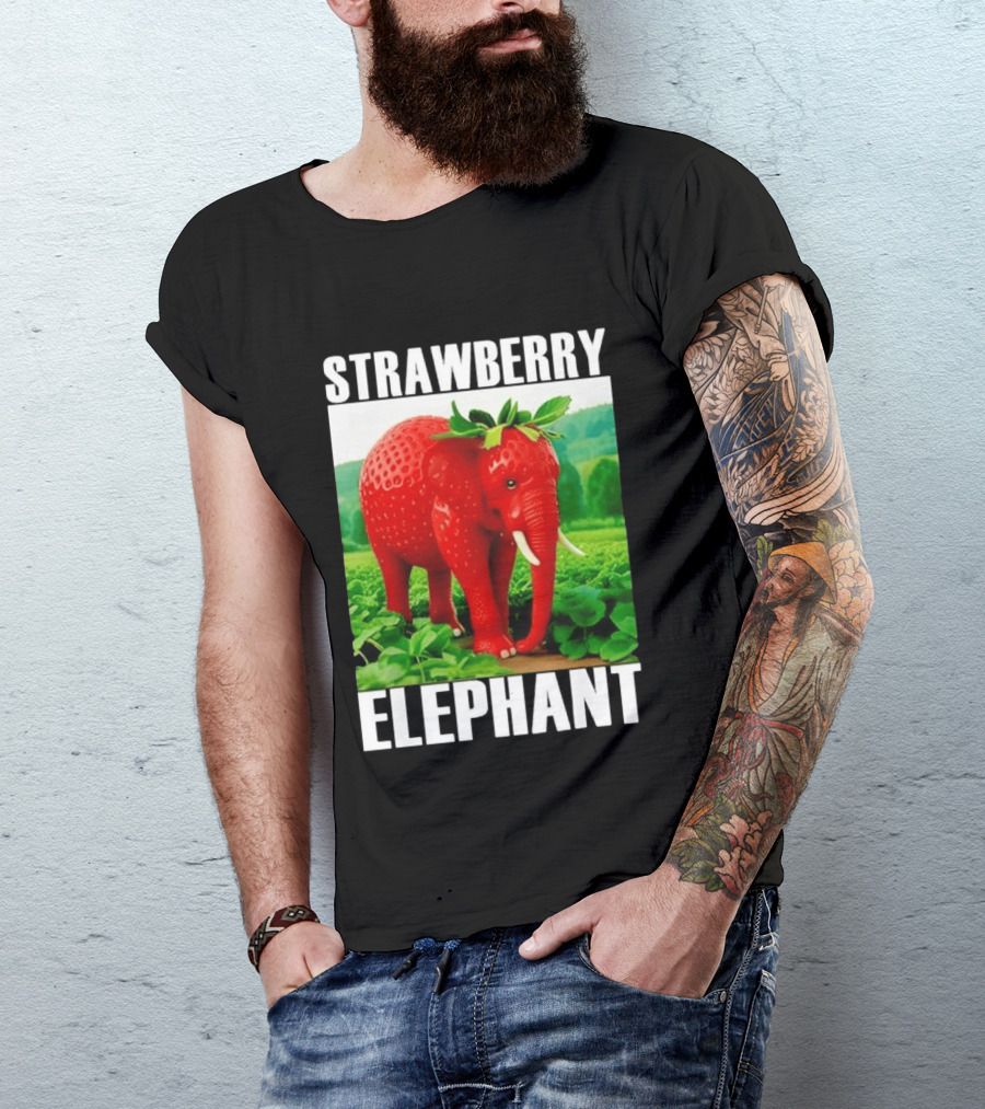 Strawberry Elephant Brainrot T-Shirt