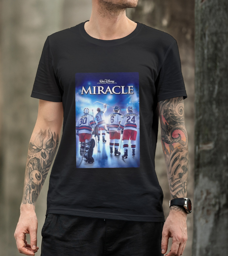 Walt Disney Pictures Presents Miracle NHL Craig Eruzione Baker McClanahan T-Shirt