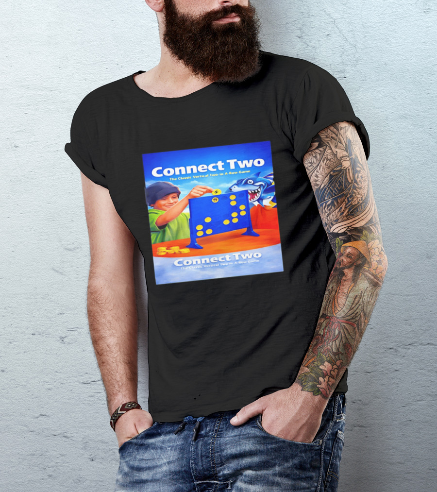 Connect Two The Classic Vertical Two In A Row Game T-Shirt