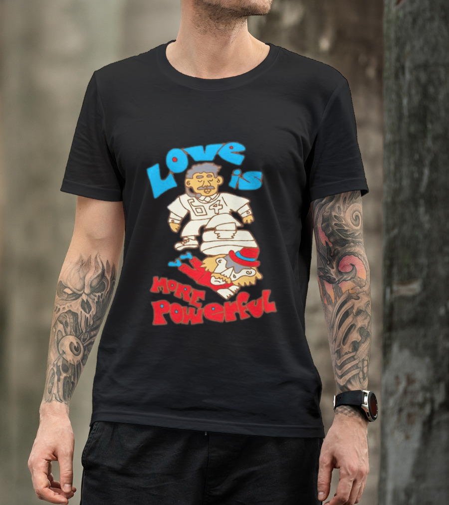 Love Is More Powerful Sam Lane 04 Football Tackle Cartoon T-Shirt