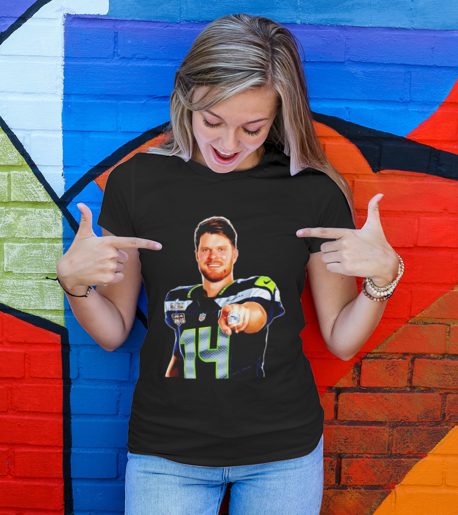 Seahawks Sam Darnold Champions Ring USA 150 NFL Honors T-Shirt