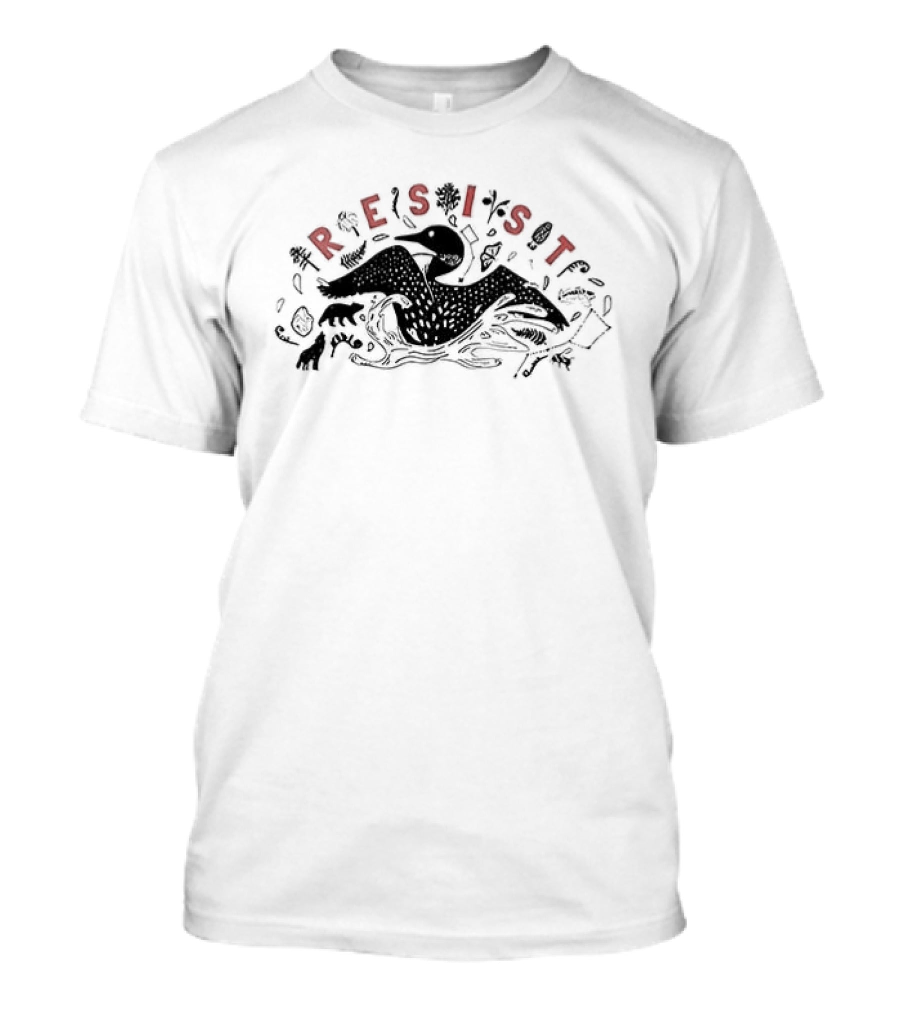 Minnesota Loon Resist Wildlife Conservation Advocate T-Shirt