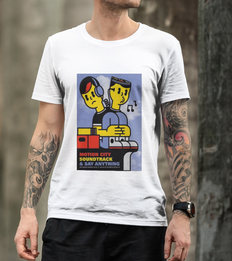 Motion City Soundtrack Say Anything Tour February 10 2026 Fillmore Detroit T-Shirt