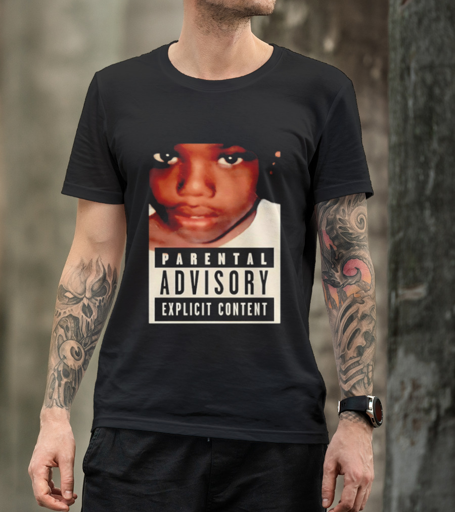 Parental Advisory Explicit Content Baby Keem Casino Album Cover Tracklist T-Shirt