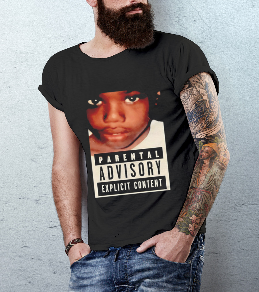 Parental Advisory Explicit Content Baby Keem Casino Album Cover Tracklist T-Shirt