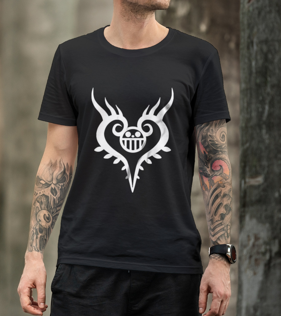 Trafalgar D. Water Law Heart Pirates Tattoo Cosplay One Piece Anime T-Shirt