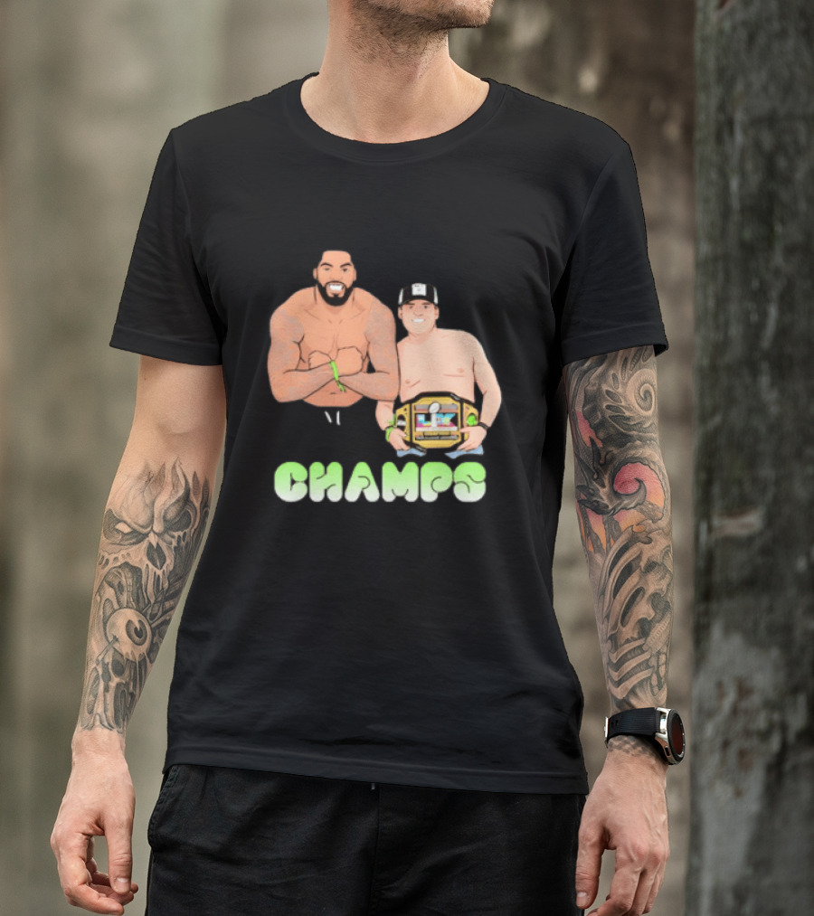 JS And Leo Celebrate Seattle Champs With Belt Champs T-Shirt