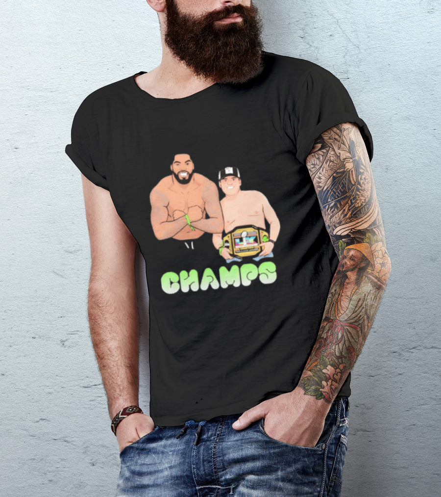 JS And Leo Celebrate Seattle Champs With Belt Champs T-Shirt