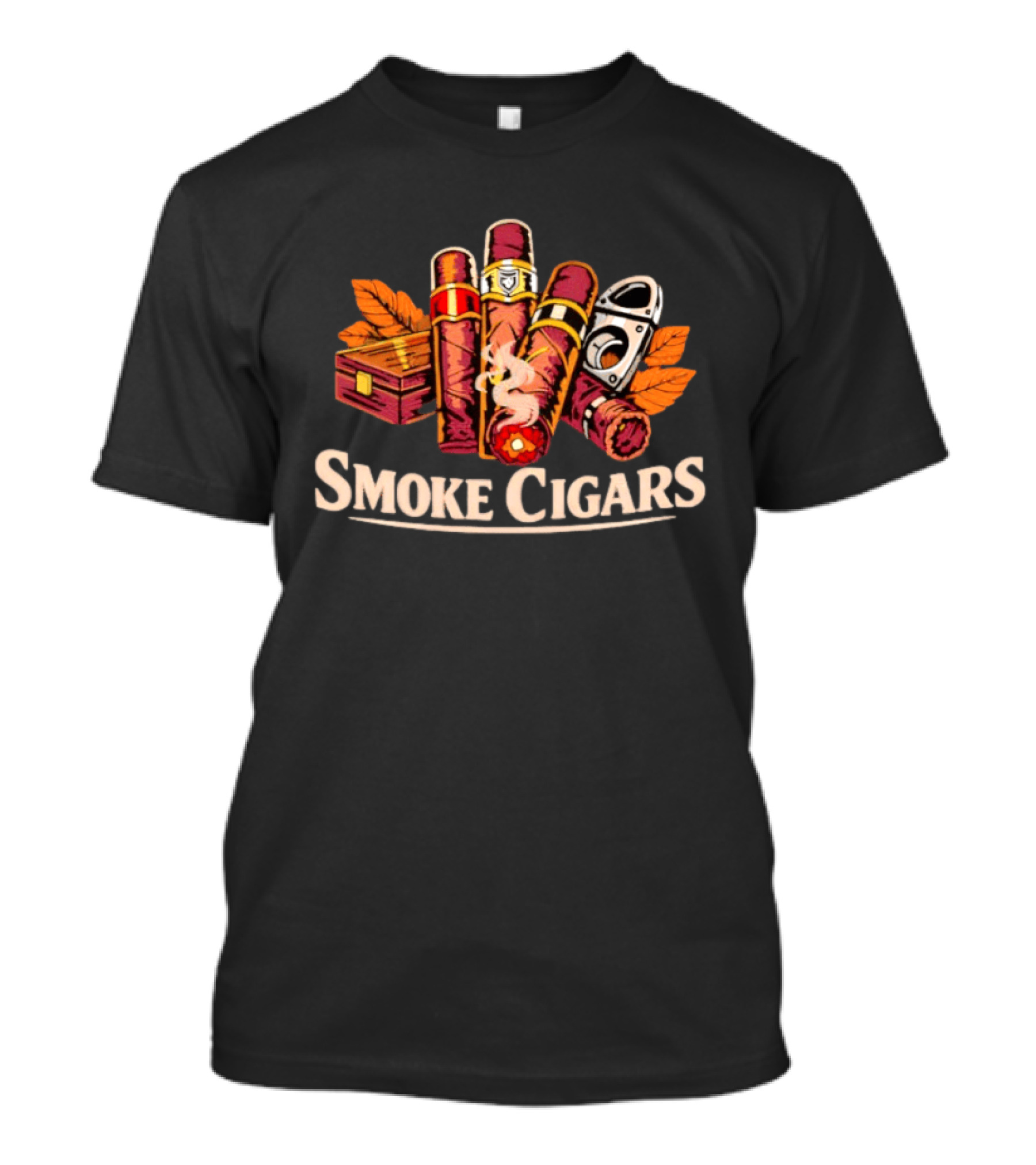 Smoke Cigars With Humidor And Cutter T-Shirt