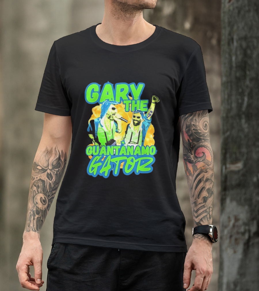 Gary The Guantanamo Gator Retro Pop Culture T-Shirt