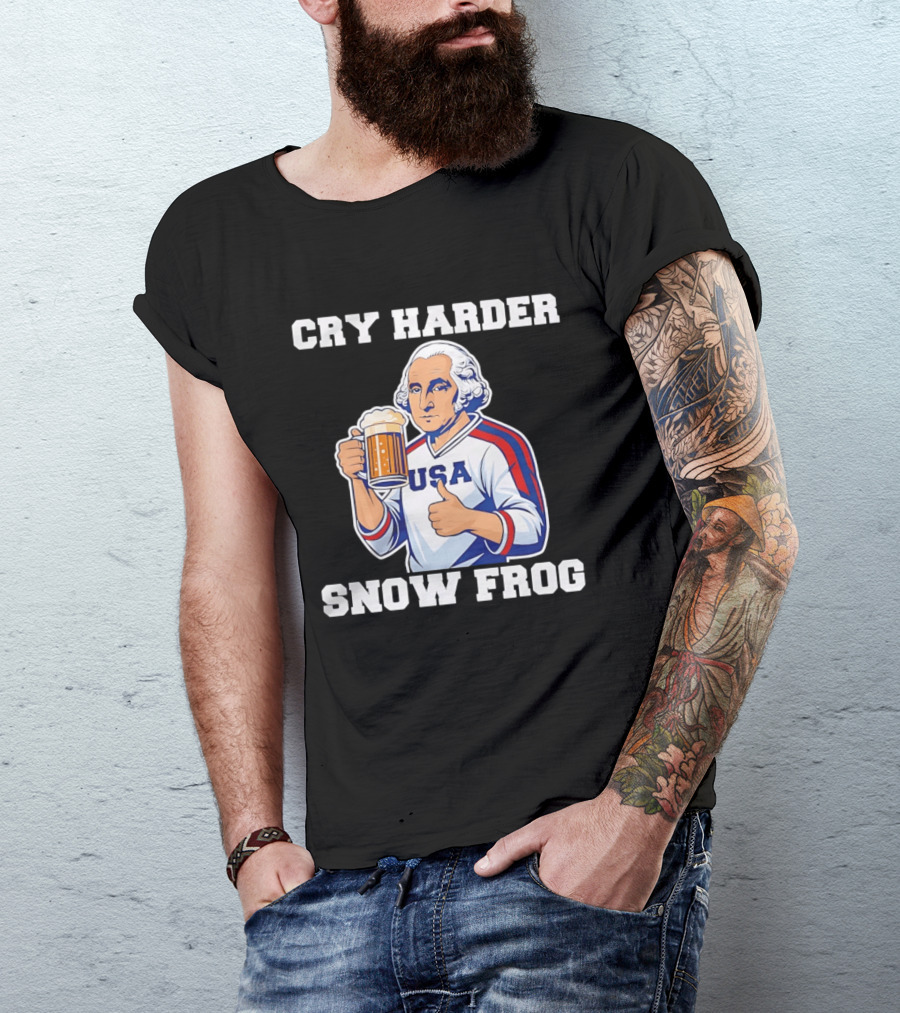 Cry Harder USA Player Snow Frog T-Shirt