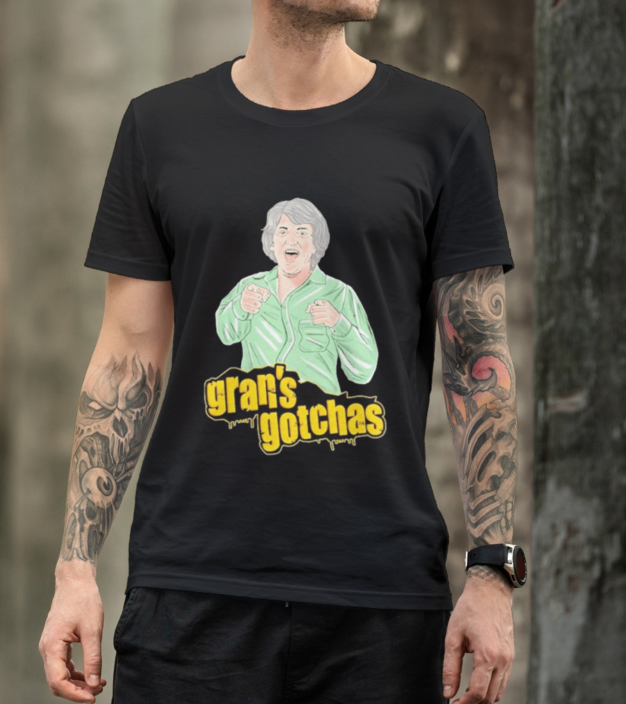 Gran's Gotchas Hilarious Moments With Playful Gesture Image T-Shirt