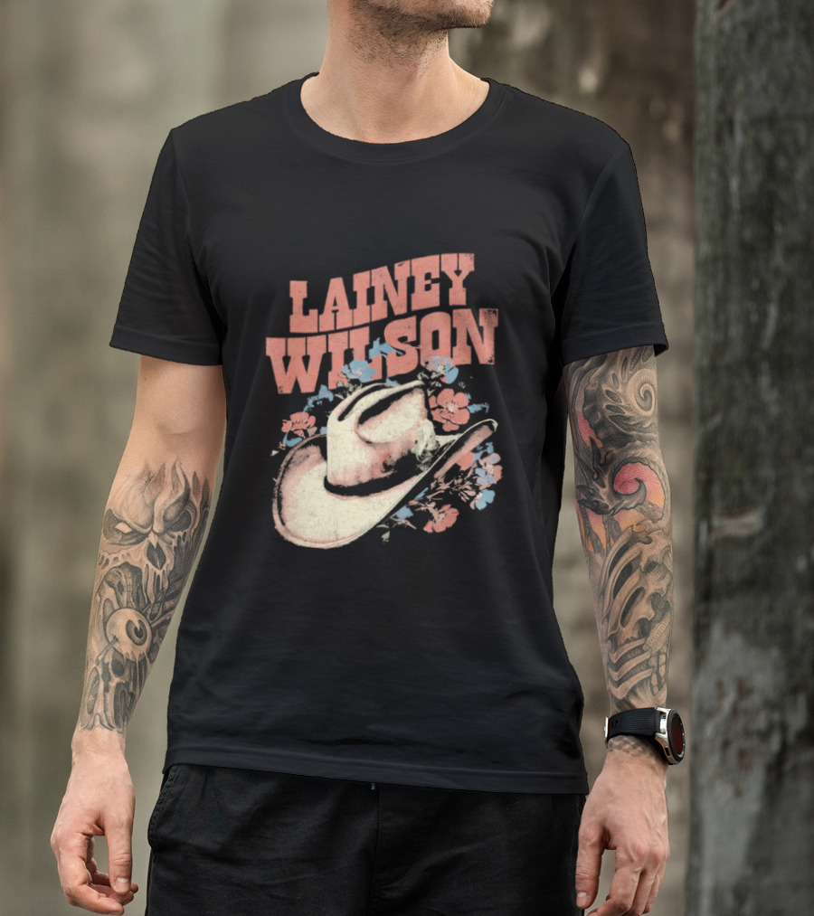 Lainey Wilson Country Music Western Hat Floral T-Shirt