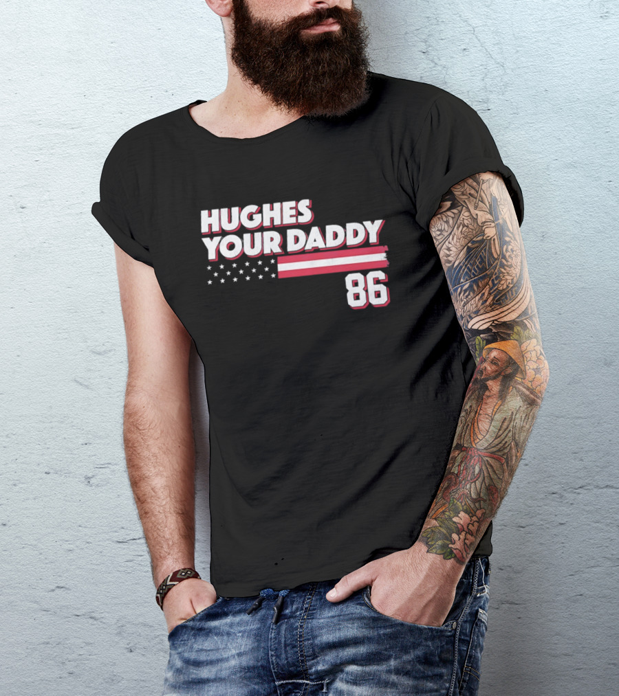 Hughes Your Daddy 86 Stars And Stripes T-Shirt