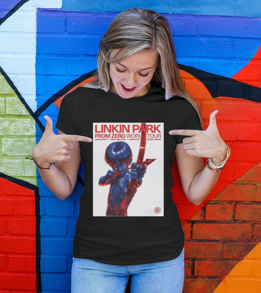 Linkin Park From Zero World Tour Auckland New Zealand 2026 March 18 Spark Arena T-Shirt