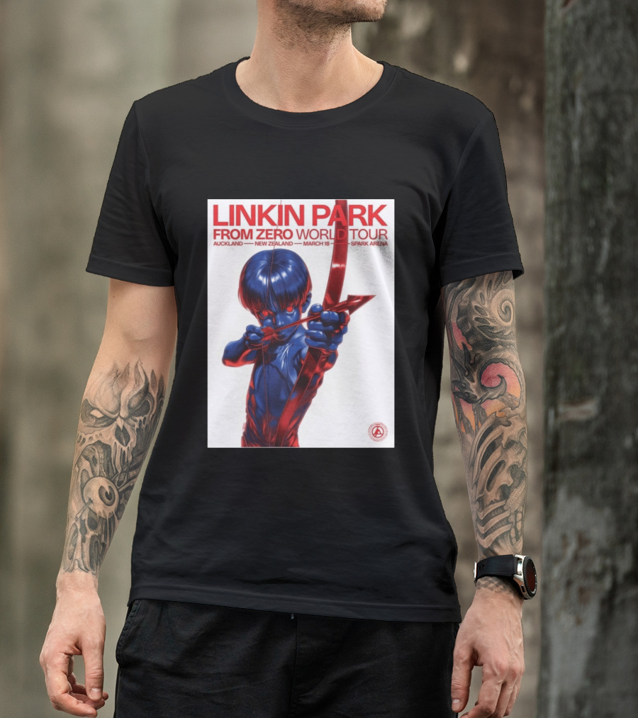 Linkin Park From Zero World Tour Auckland New Zealand 2026 March 18 Spark Arena T-Shirt