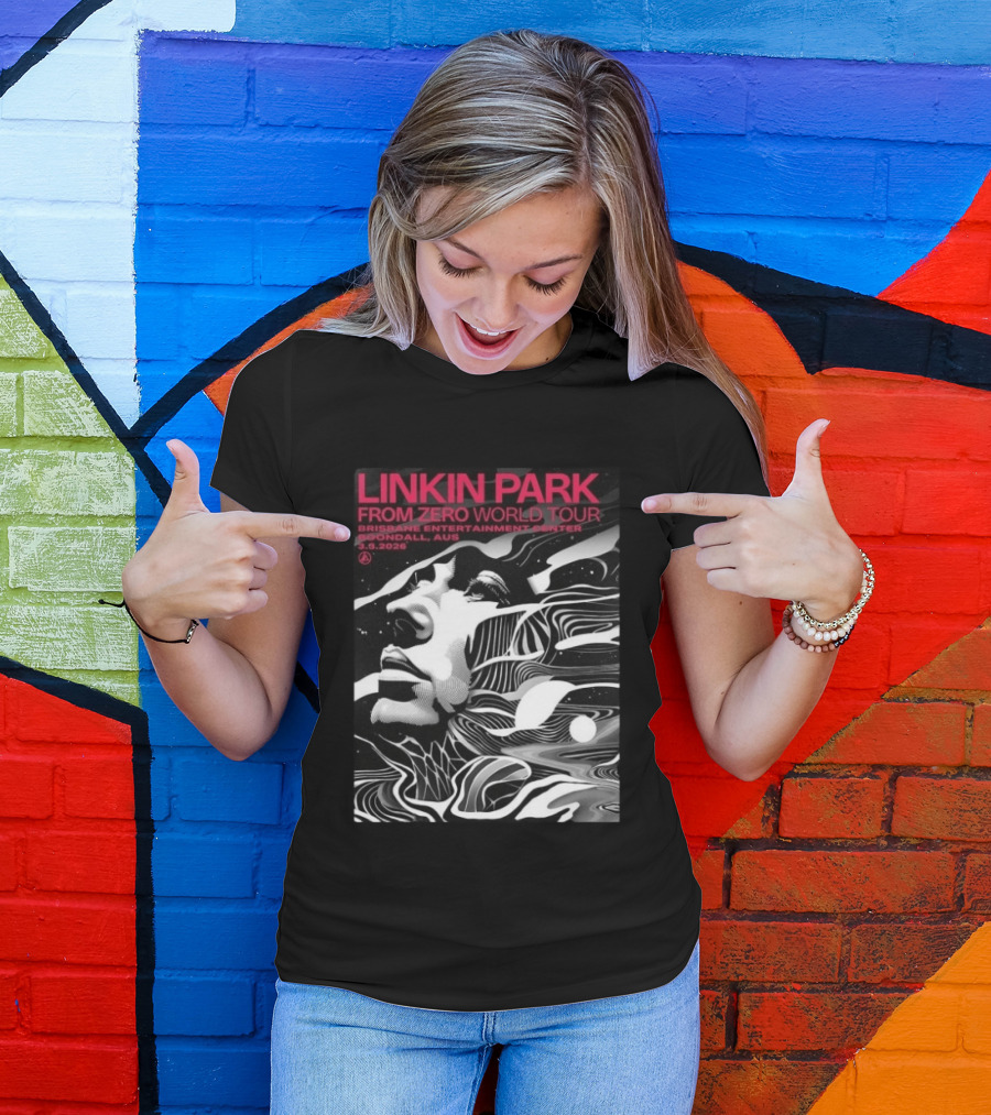 Linkin Park From Zero World Tour Brisbane Entertainment Center Boondall Australia March 3 2026 T-Shirt