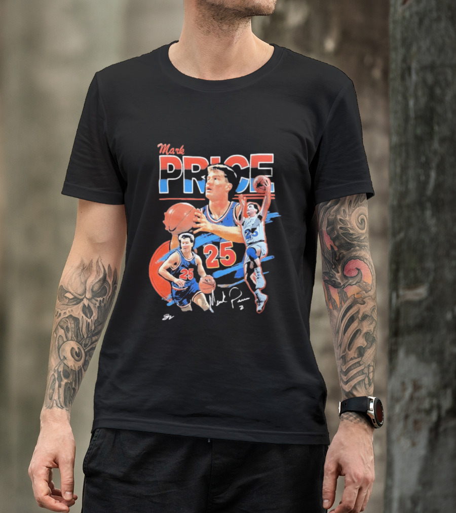 Mark Price 25 Orlando Magic Basketball Player T-Shirt