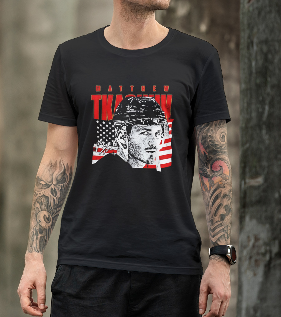 Matthew Tkachuk Usa Hockey Florida Stars And Stripes T-Shirt