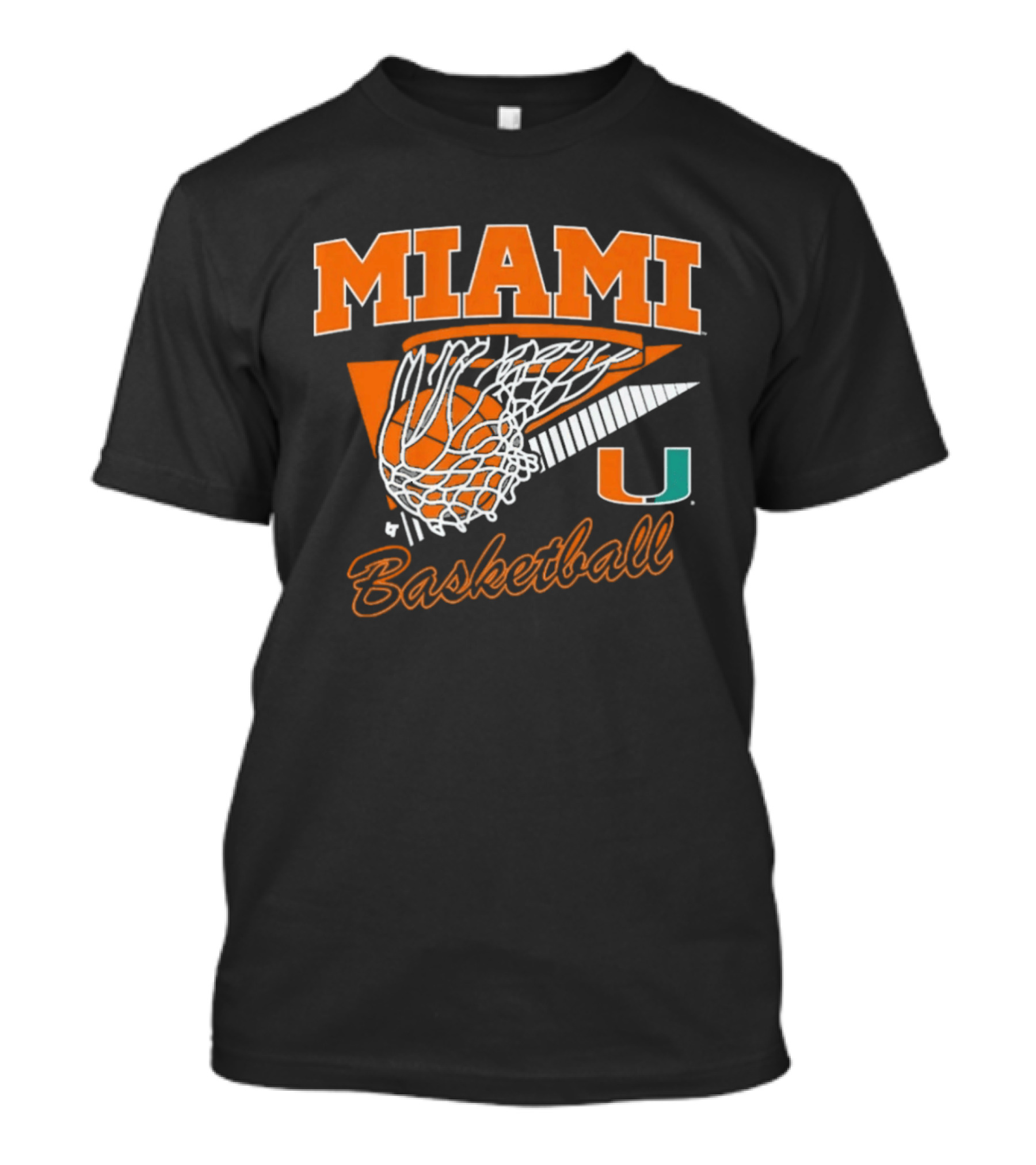 Miami Basketball U Basketball Swish T-Shirt