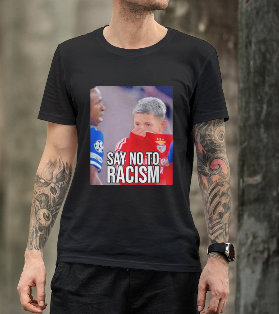 Say No To Racism Prestianni Benfica Soccer Awareness T-Shirt