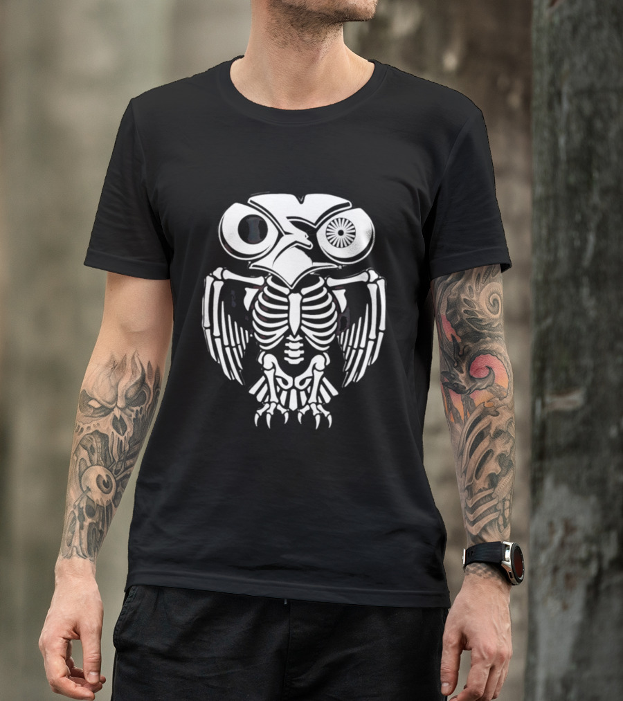 One Eyed Owl Skeleton Band T-Shirt