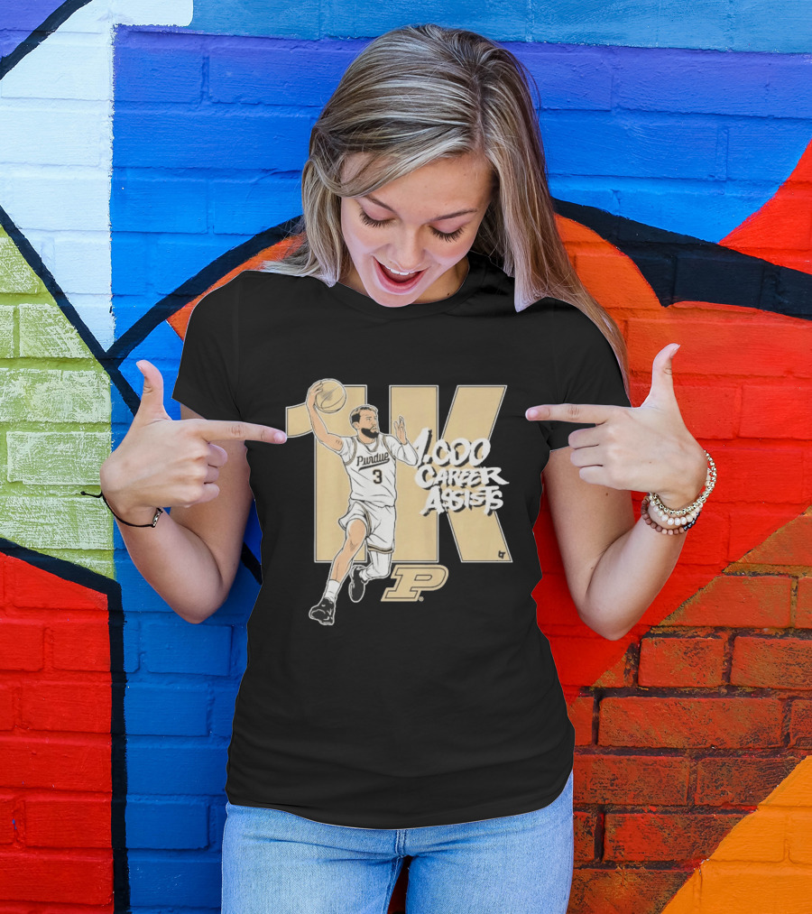 Purdue Basketball 1K Career Assists Braden Smith T-Shirt