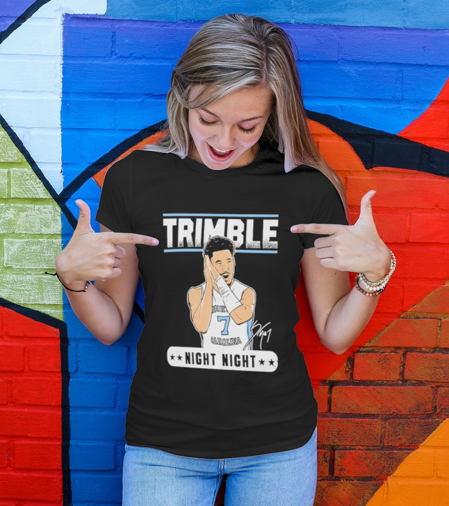 Seth Trimble North Carolina Tar Heels Basketball Tribute Night Night T-Shirt